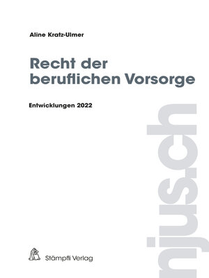 cover image of Recht der beruflichen Vorsorge